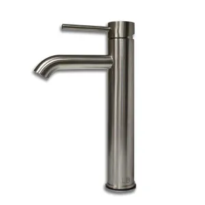 Cambridge Plumbing Single Stem Tall 12 Inch Brushed Nickel Vanity Faucet