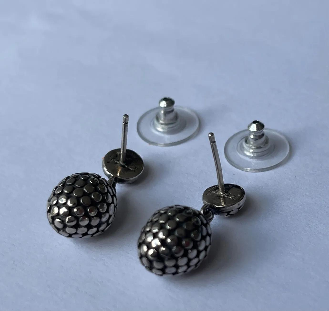 John Hardy Sterling Silver Dot Drop Pierced Earrings