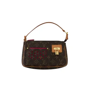 Louis Vuitton Monogram Perforated Fuchsia Shoulder Bag