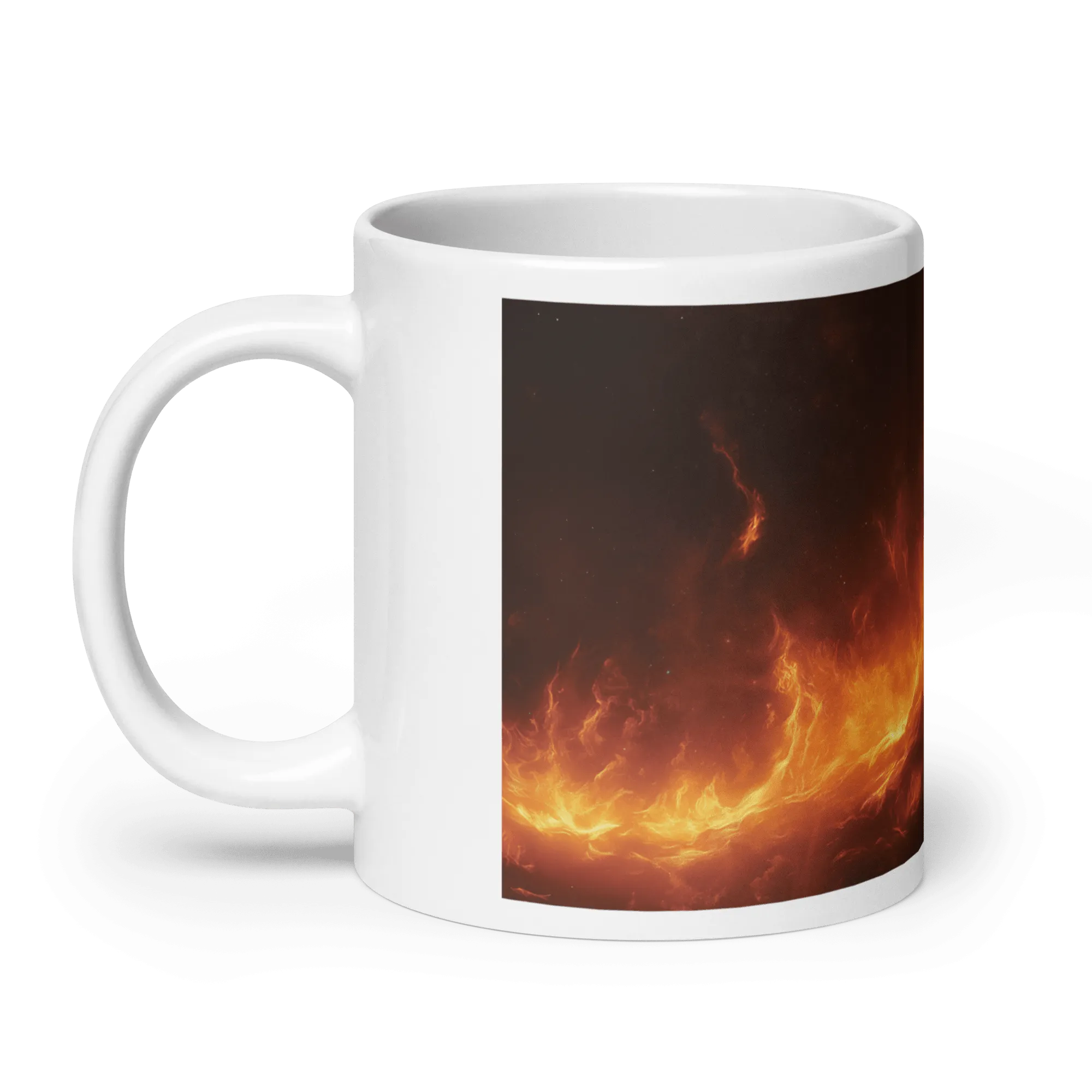 Lunar Heat White Glossy Mug