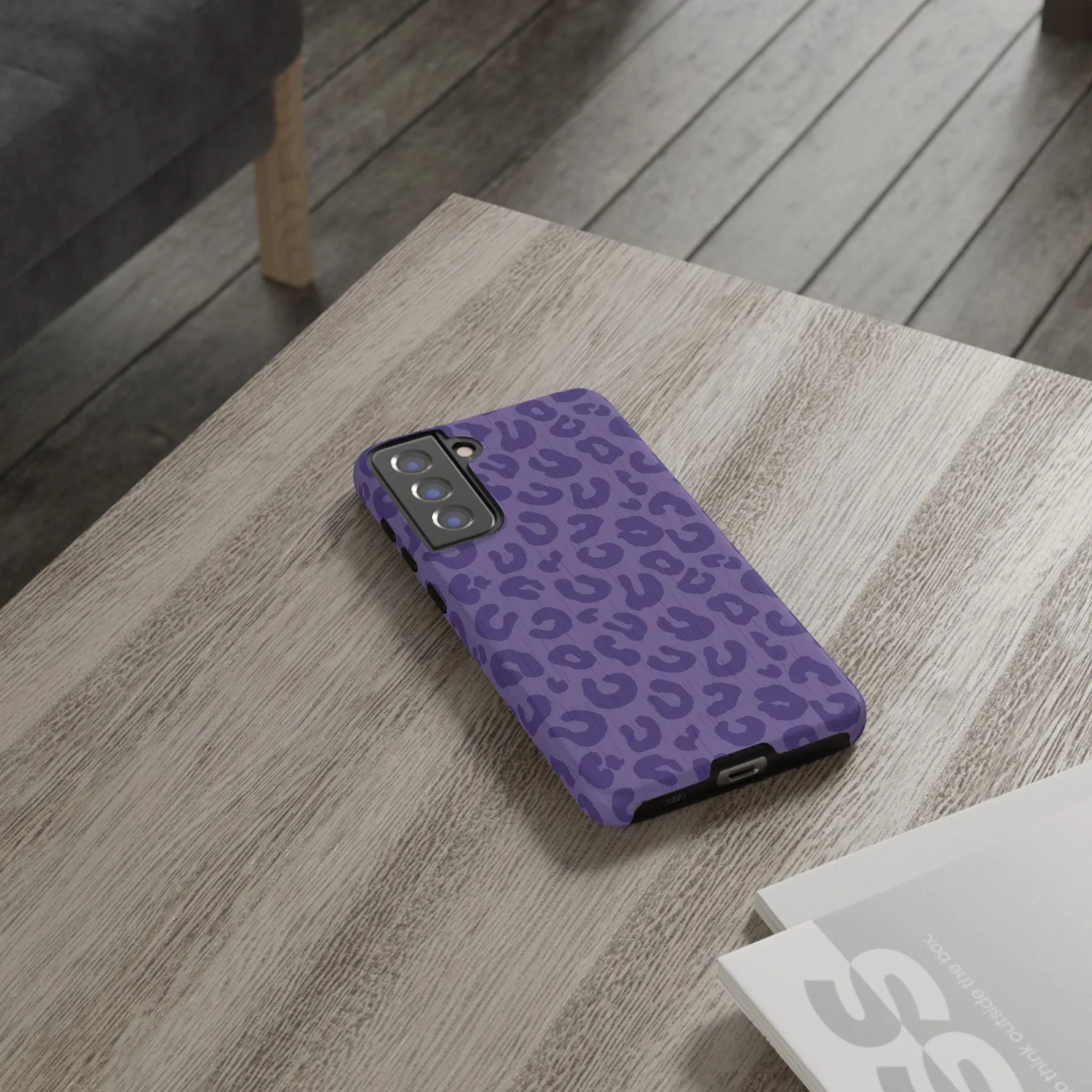 Purple Cheetah Cell Phone Tough Case - Various Styles/Sizes