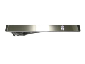 Silver Toned Etched Sleek Spiky Beetle Insect Tie Clip
